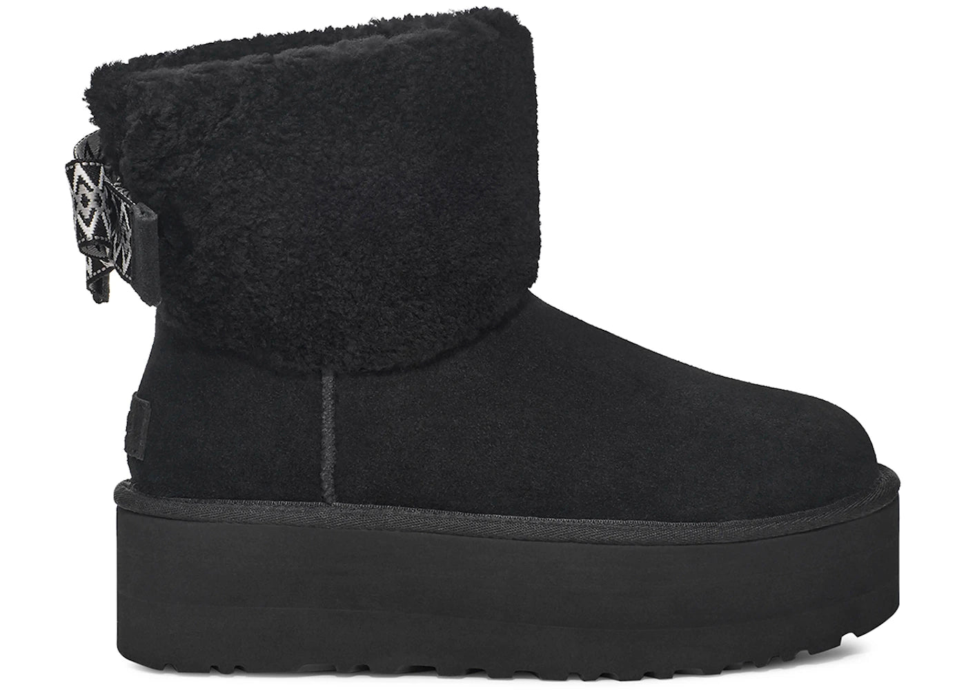 UGG Classic Mini Maxi Curly Boot Black (Women's)