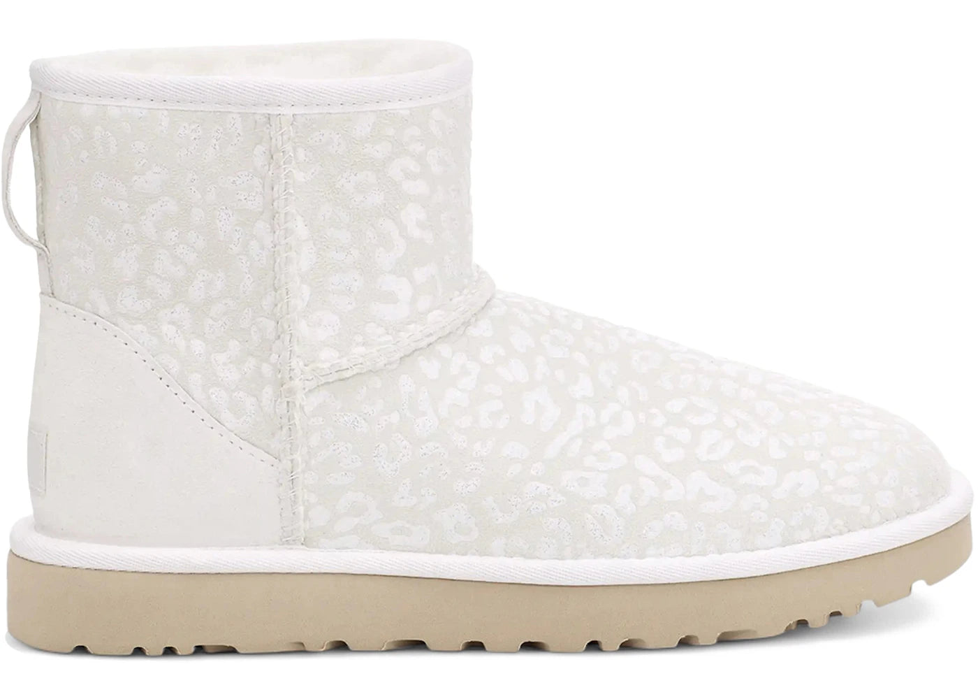 UGG Classic Mini Snow Leopard Boot White (Women's)