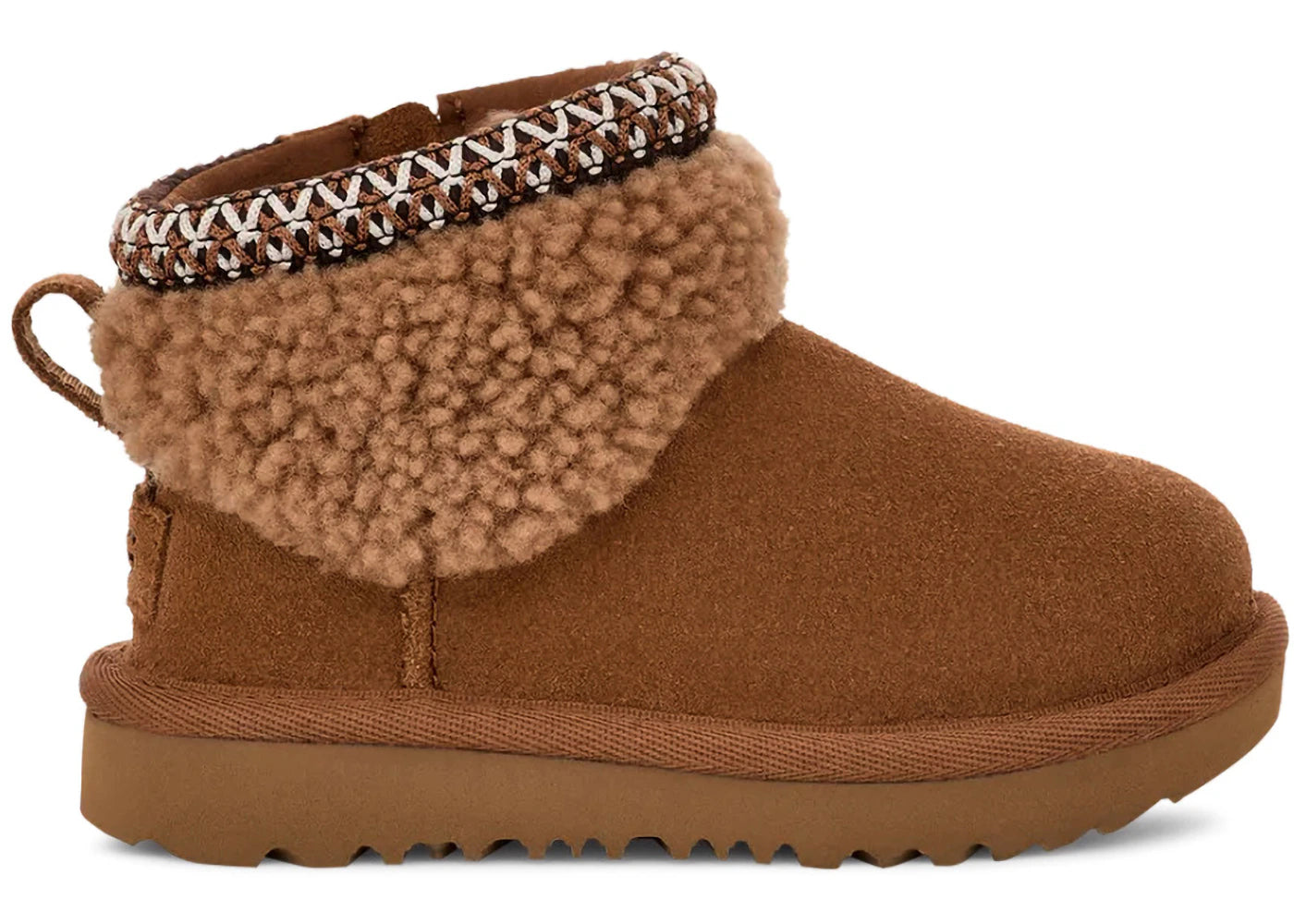 UGG Classic Ultra Mini Maxi Curly Boot Chestnut (Toddler)