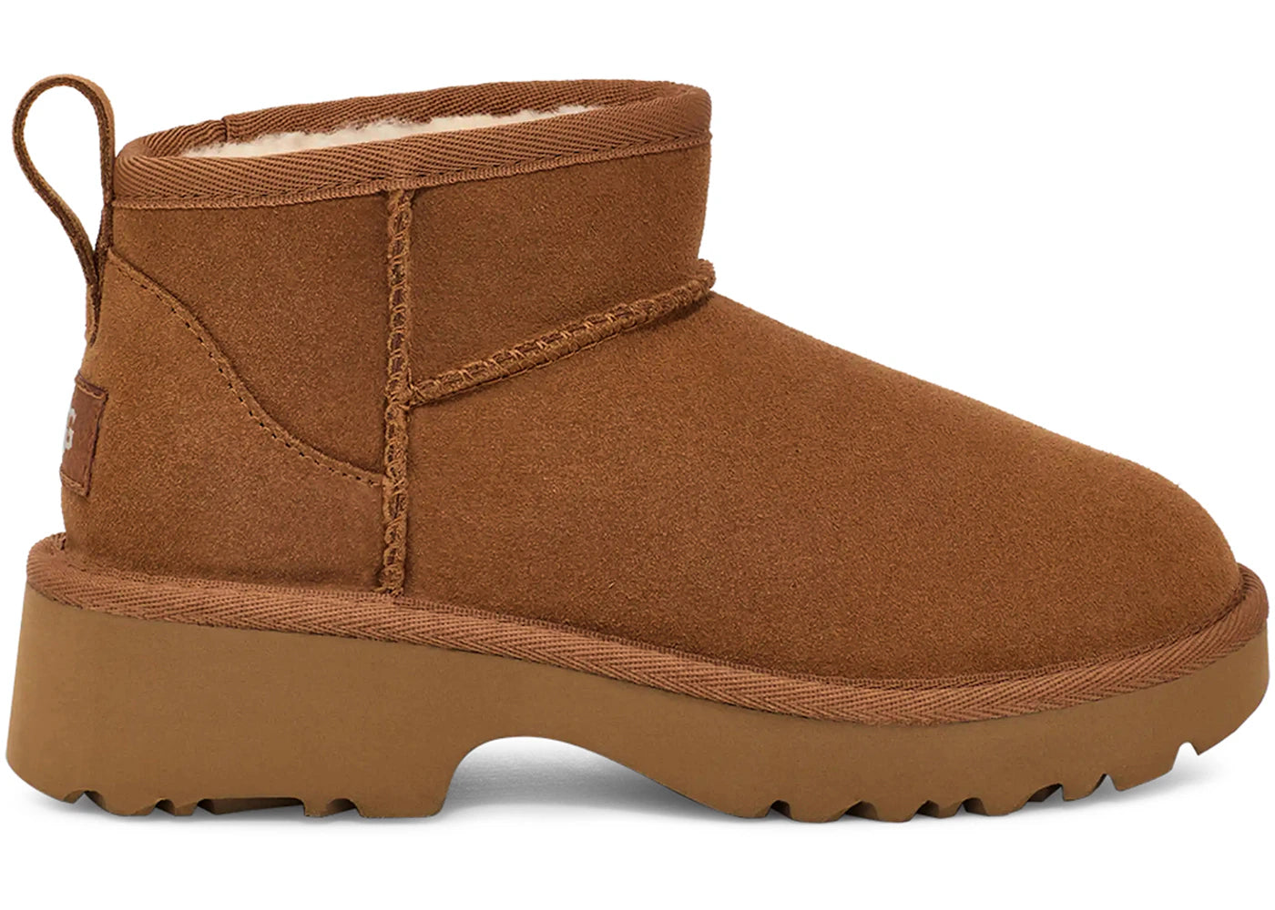UGG Classic Ultra Mini New Heights Boot Chestnut (Kids)