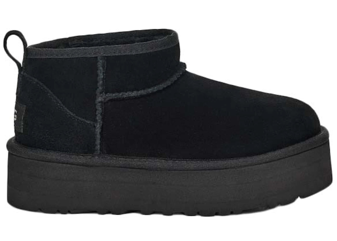 UGG Classic Ultra Mini Platform Boot Black (Kids)