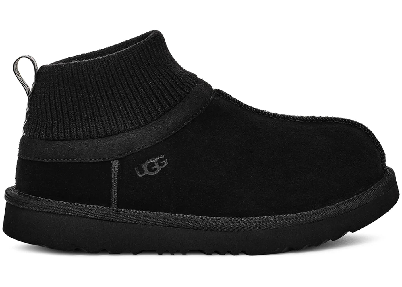 UGG Classic Ultra Stretch Cuff Slipper Black (Kids)