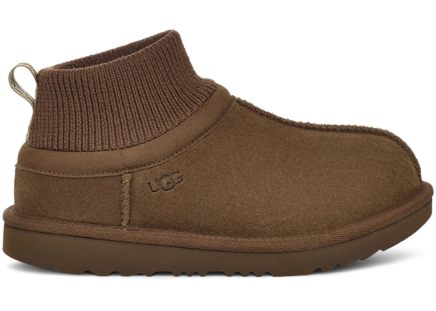UGG Classic Ultra Stretch Cuff Slipper Hickory (Kids)
