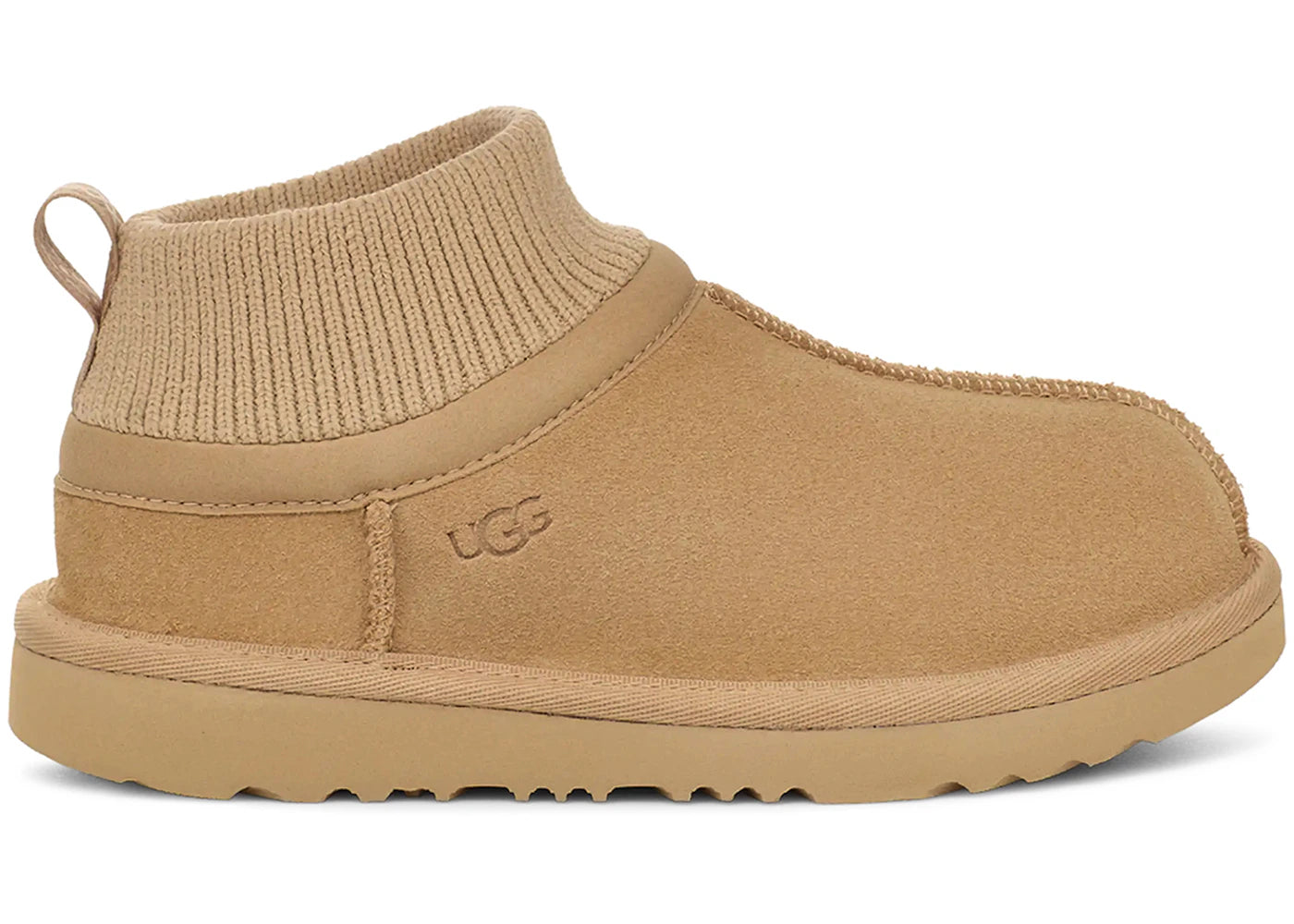 UGG Classic Ultra Stretch Cuff Slipper Mustard Seed (Kids)