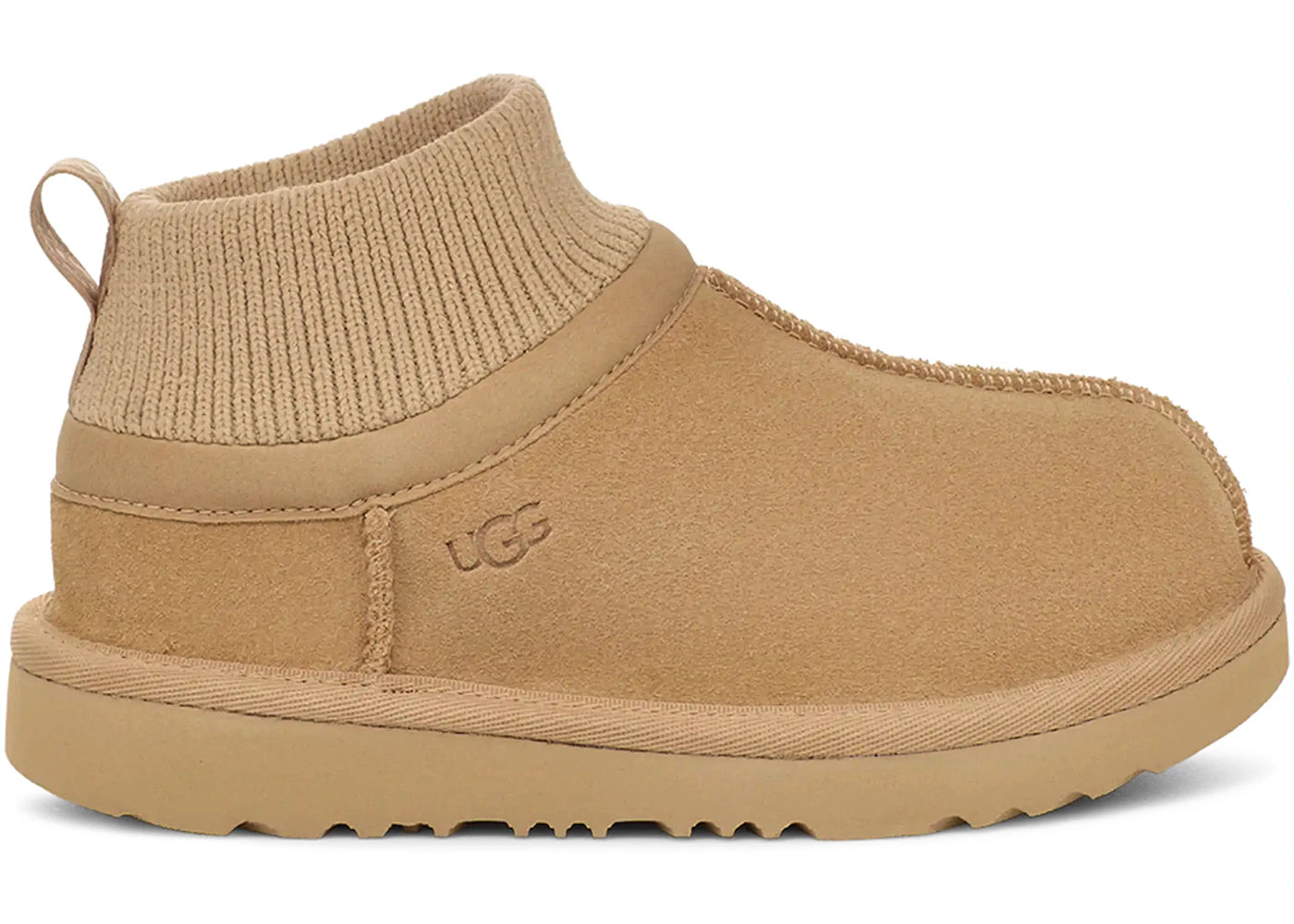 UGG Classic Ultra Stretch Cuff Slipper Mustard Seed (Toddler)