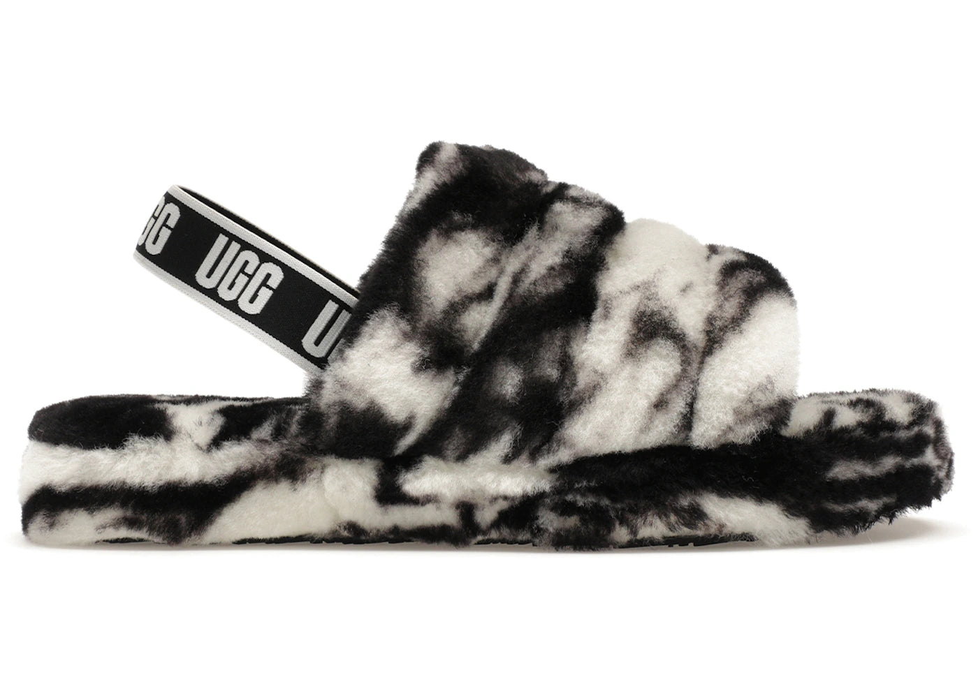 UGG Fluff Yeah Slide Black (Kids)