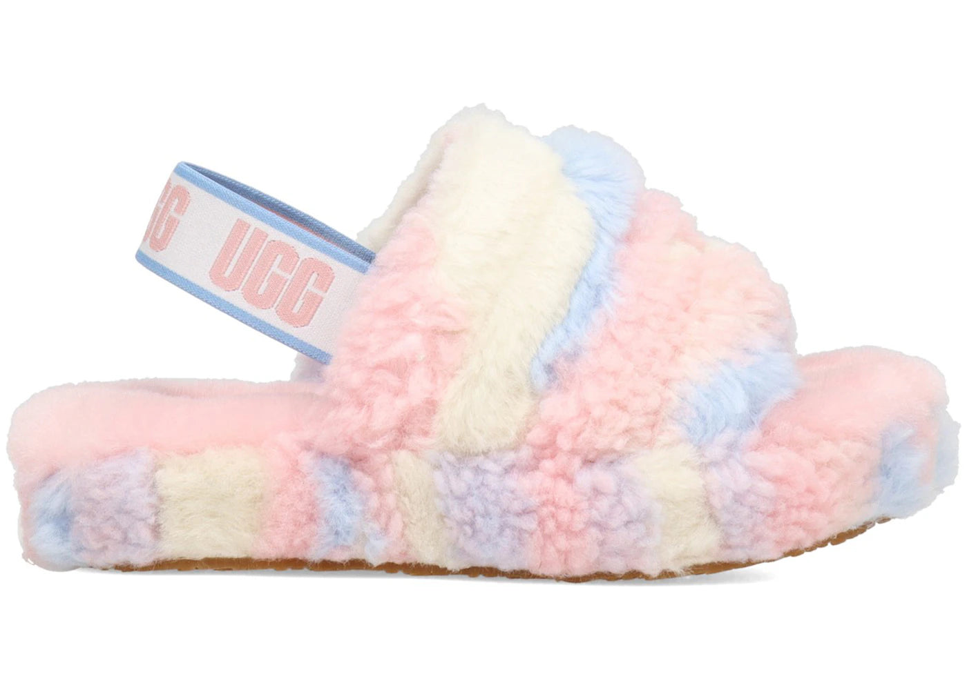 UGG Fluff Yeah Slide Cali Pride Stripes (Kids)