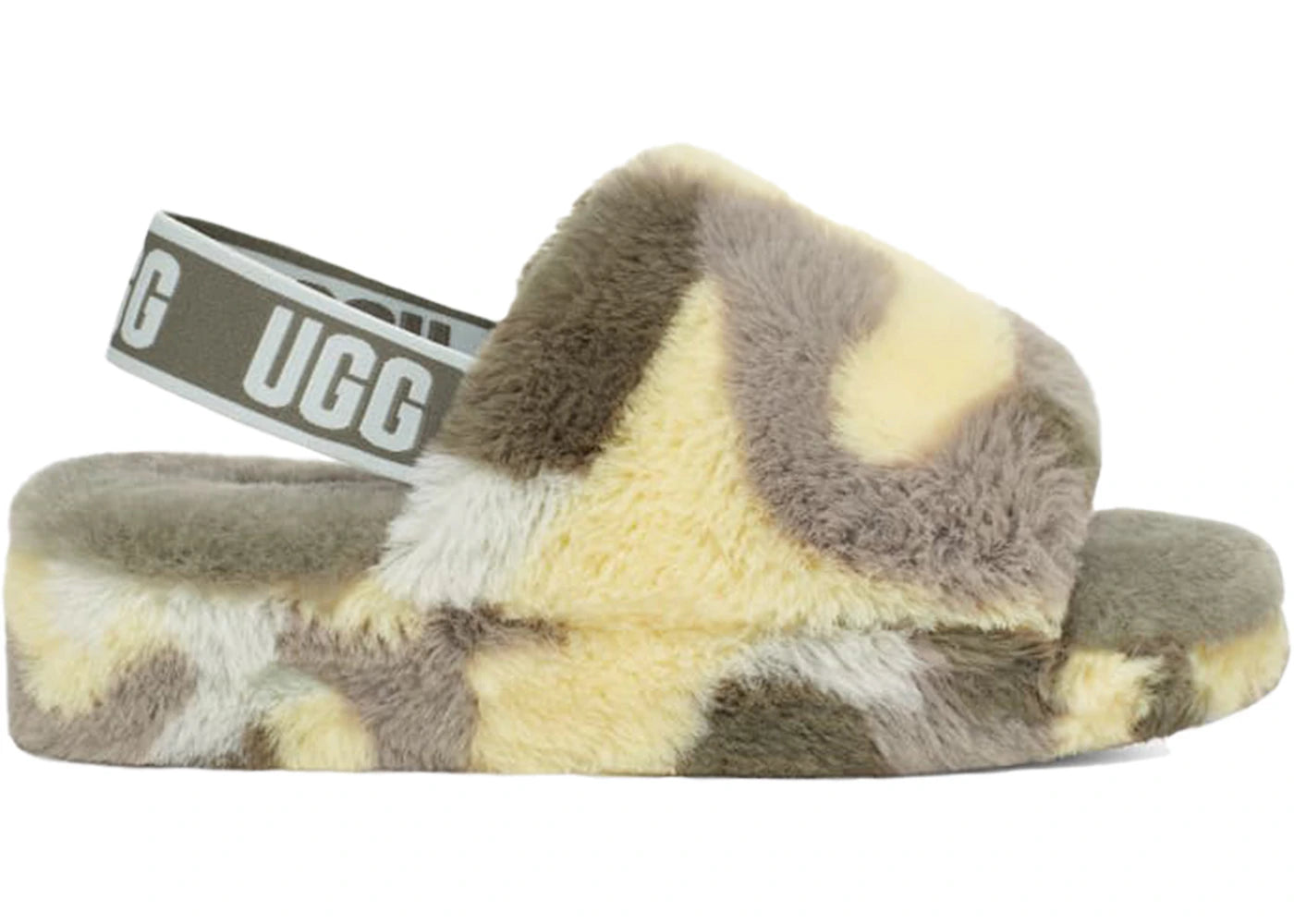 UGG Fluff Yeah Slide Camopop Moss Green (Women's)