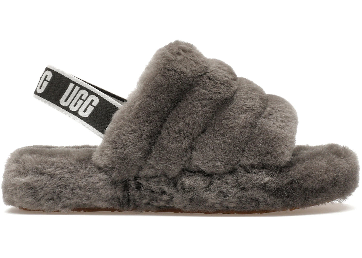 UGG Fluff Yeah Slide Charcoal (Kids)