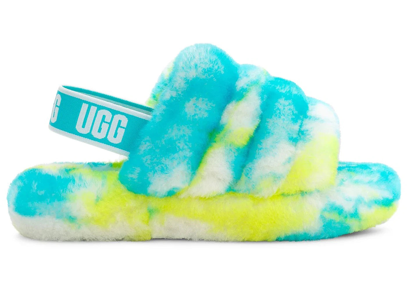 UGG Fluff Yeah Slide Oasis Blue (Kids)