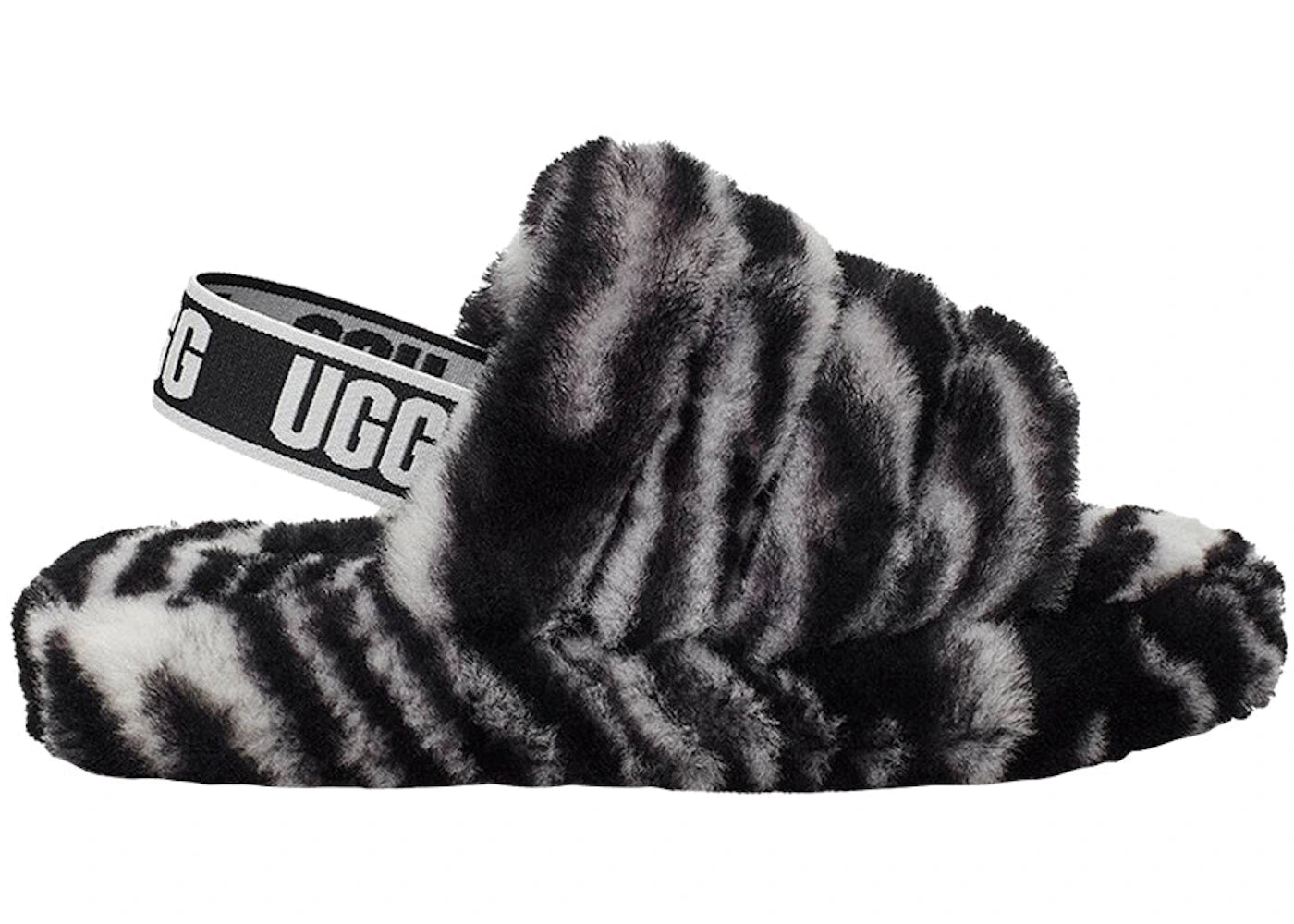 UGG Fluff Yeah Slide Zebra (Kids)