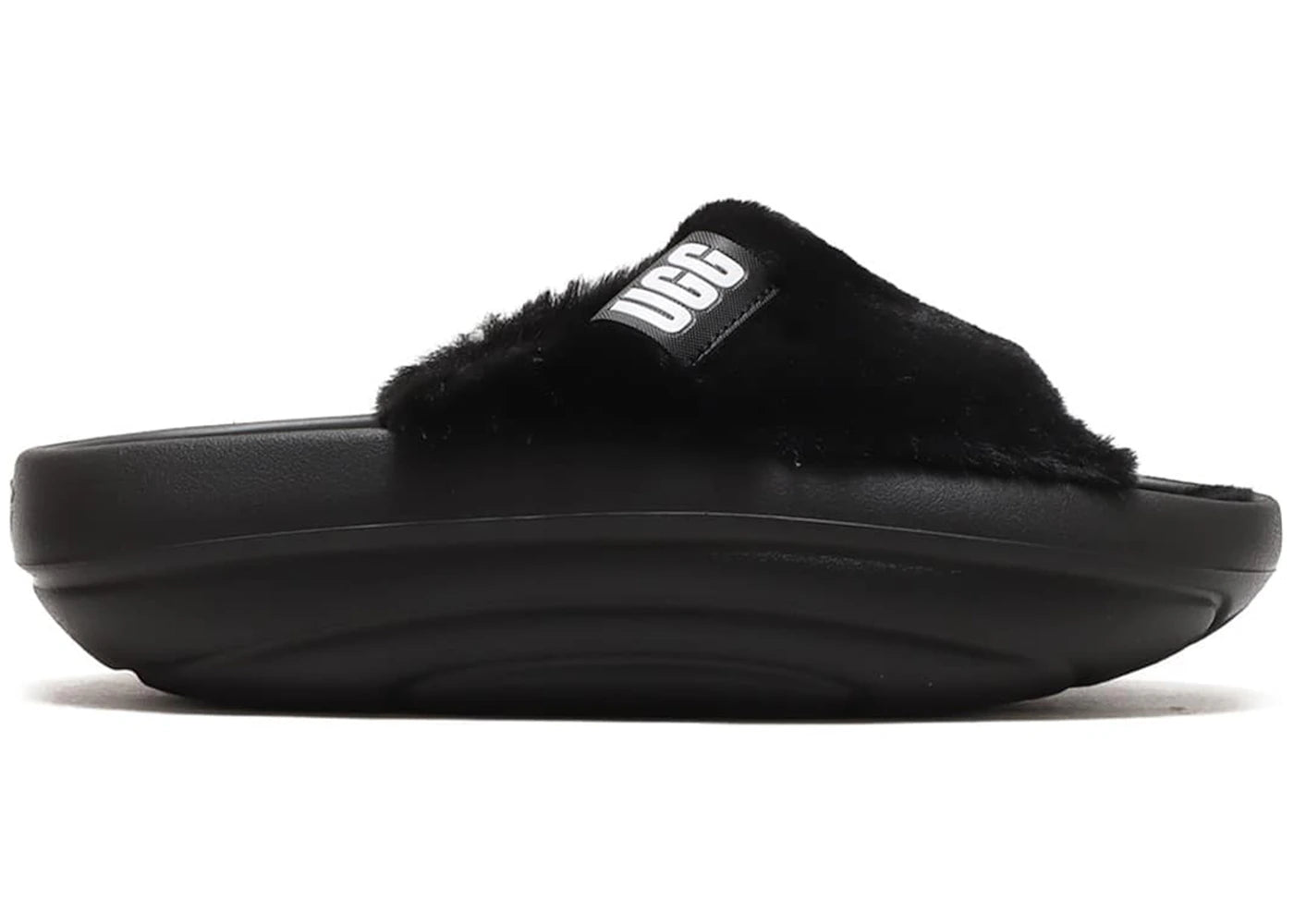 UGG FoamO UGGplush Slide Black (Women's)