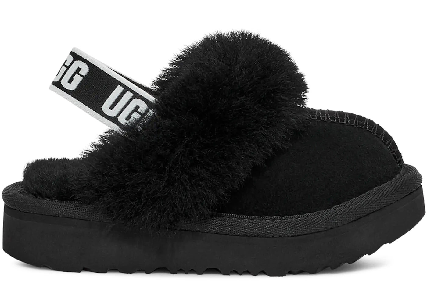 UGG Funkette Slipper Black (Toddler)