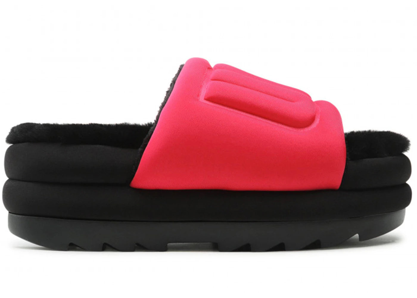 UGG Maxi Graphic Slide Radish Black (Women's)