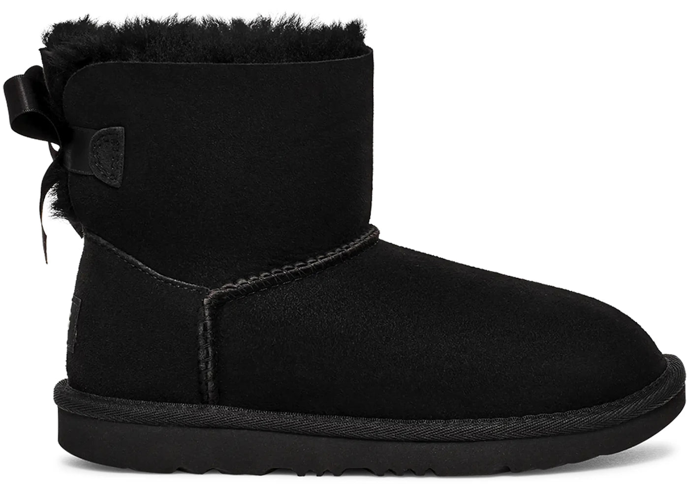 UGG Mini Bailey Bow II Boot Black (Kids)