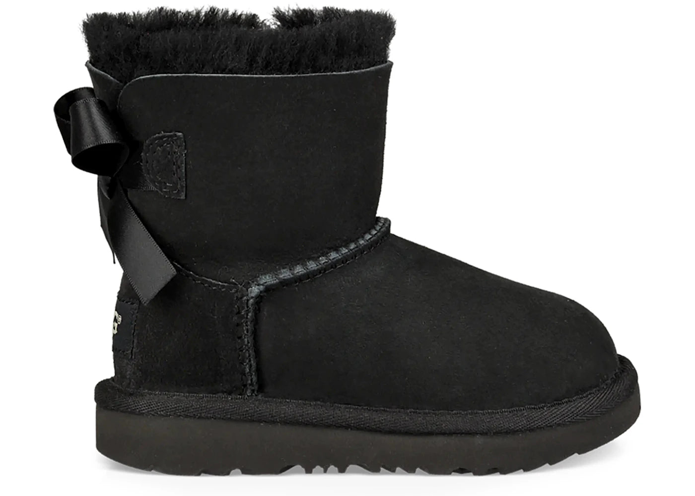 UGG Mini Bailey Bow II Boot Black (Toddler)