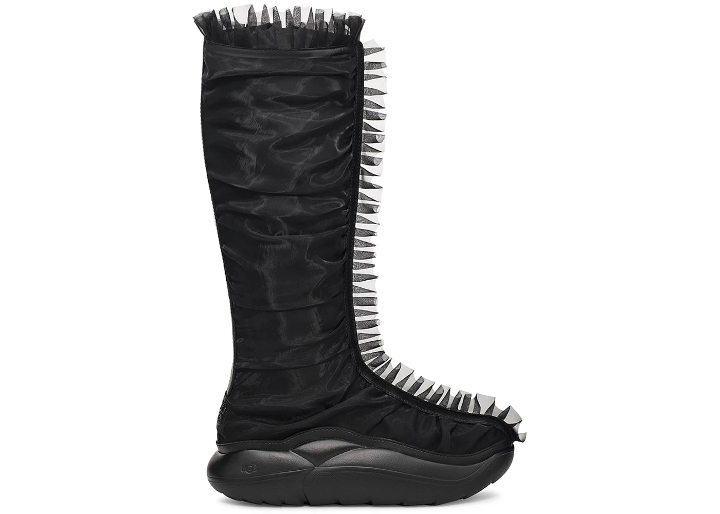 UGG Ruffle Boot Tall Collina Strada Black (Women's)