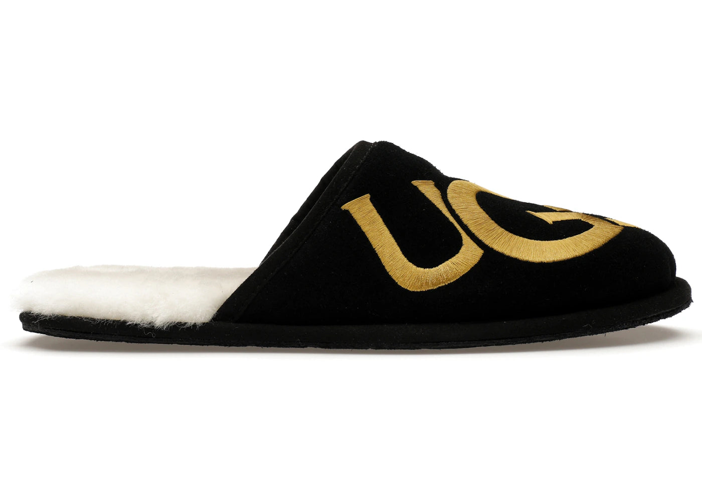 UGG Scuff Logo Slipper Black Gold