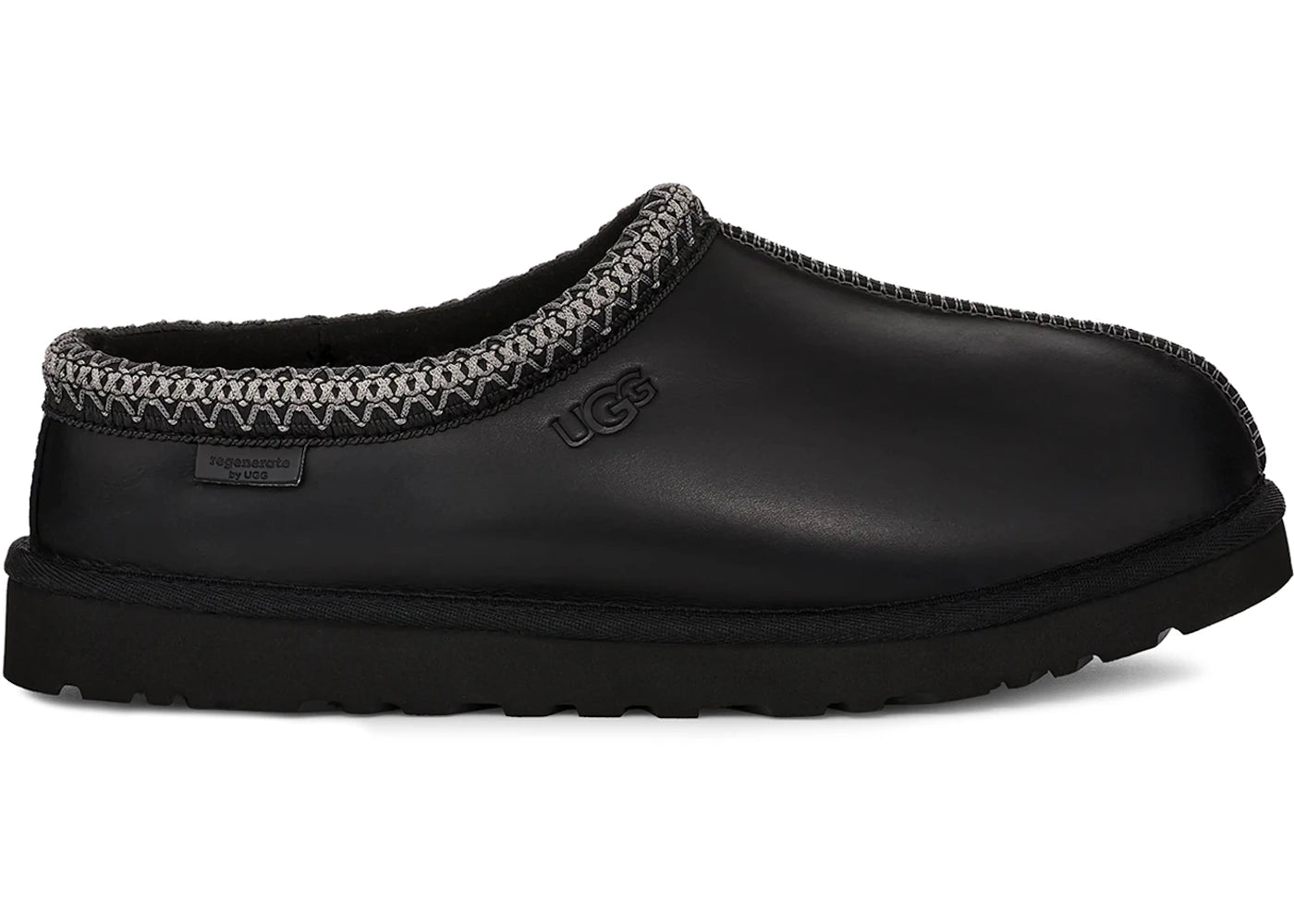 UGG Tasman LTHR Regen Slipper Black