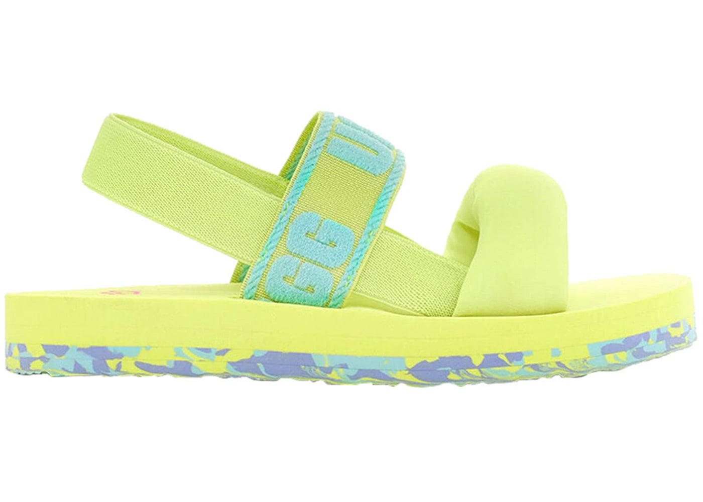 UGG Zuma Sling Slide Pollen Paint Swirl (Kids)