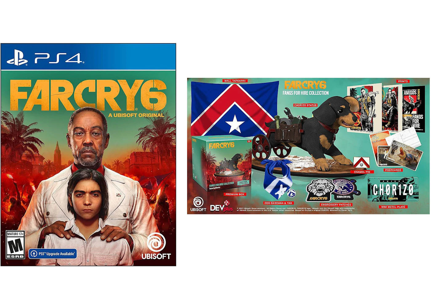 Ubisoft PS4 Far Cry 6 Green & DPI Inc: Fangs for Hire Collection Video Game Bundle
