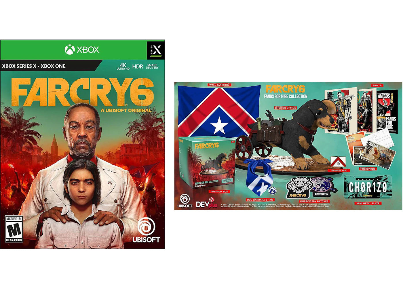 Ubisoft Xbox One/X Far Cry 6 & DPI Inc: Fangs for Hire Collection Video Game Bundle