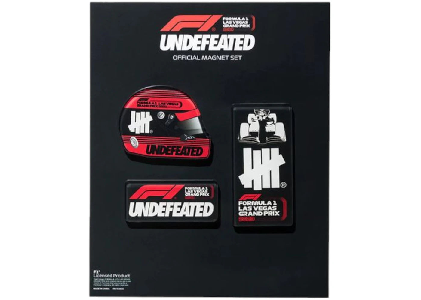 Undefeated x Formula 1 Las Vegas Grand Prix F1 LVGP Magnet Set Multi