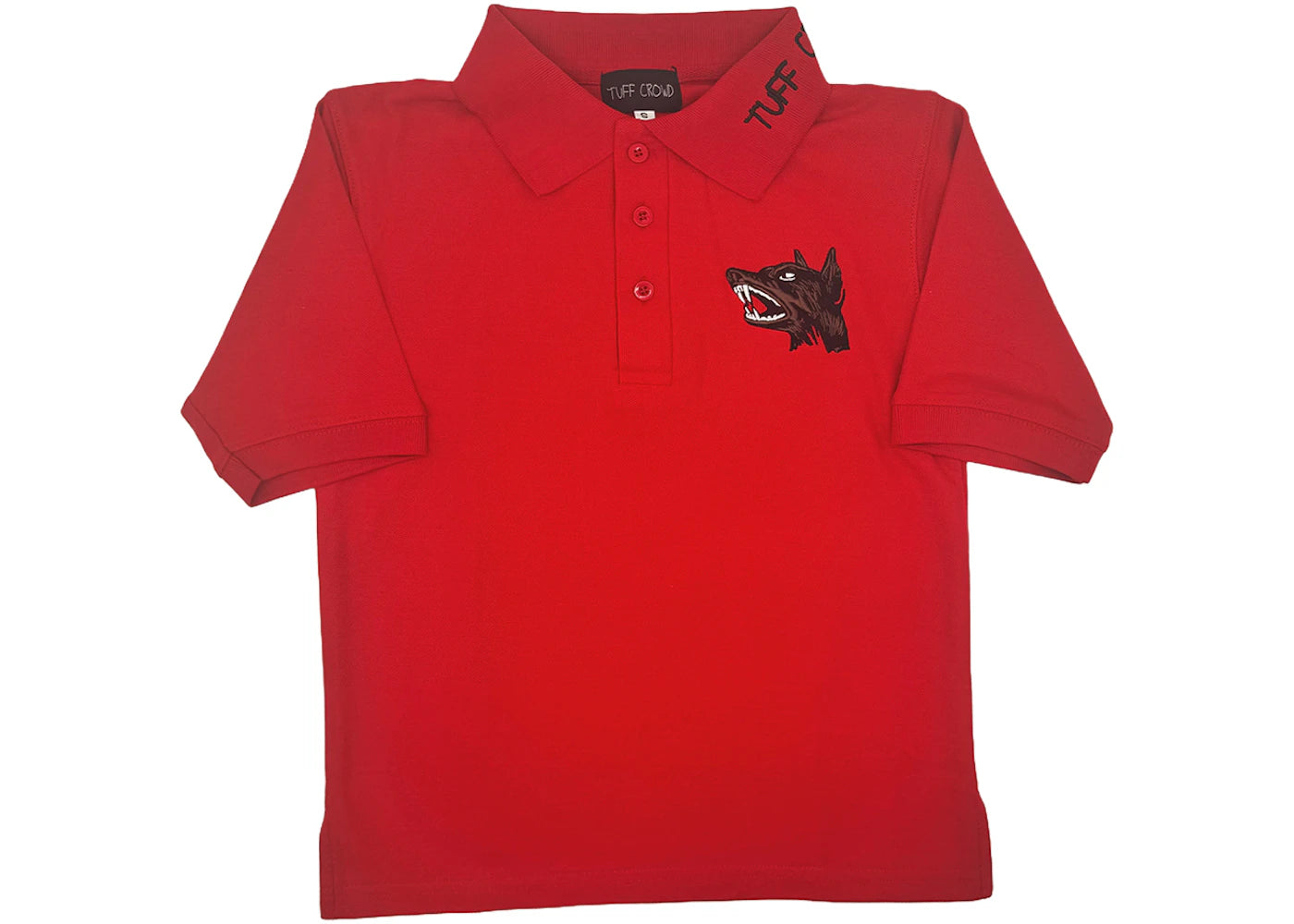 Under Armour x Tuff Crowd Kids Collared T-shirt Red