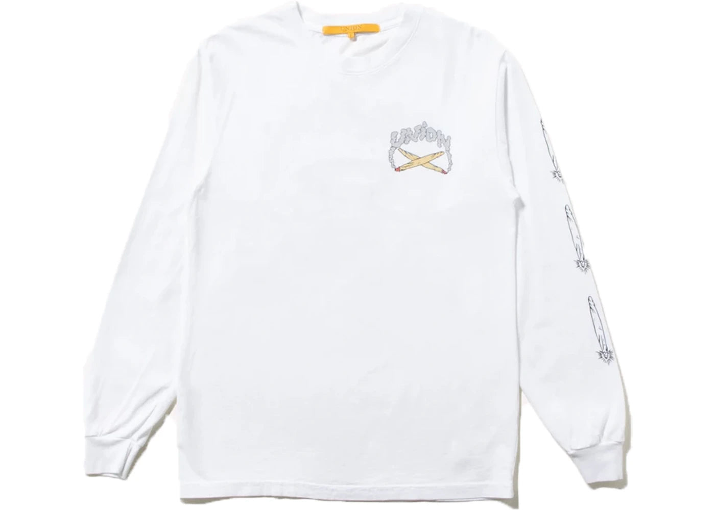 Union & Co. Smoke L/S Tee White