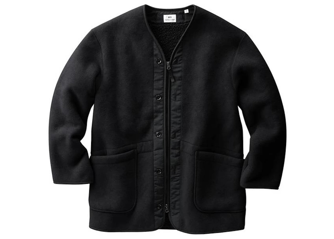 Uniqlo x Engineered Garments Fleece Collarless Coat (US Sizing) Black