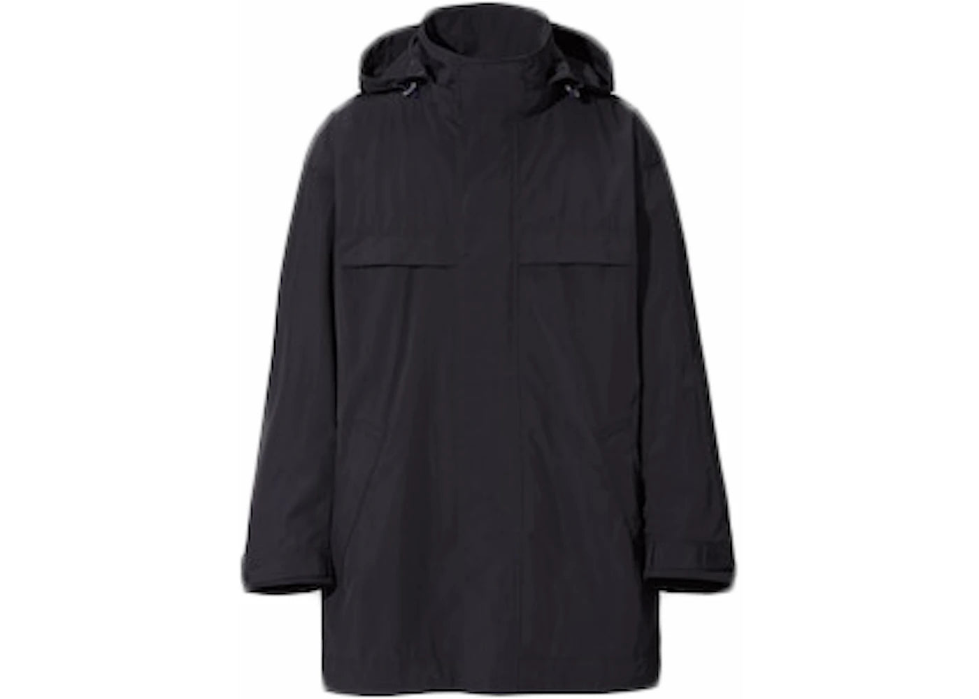 Uniqlo x Jil Sander Oversized Hooded Half Coat Black