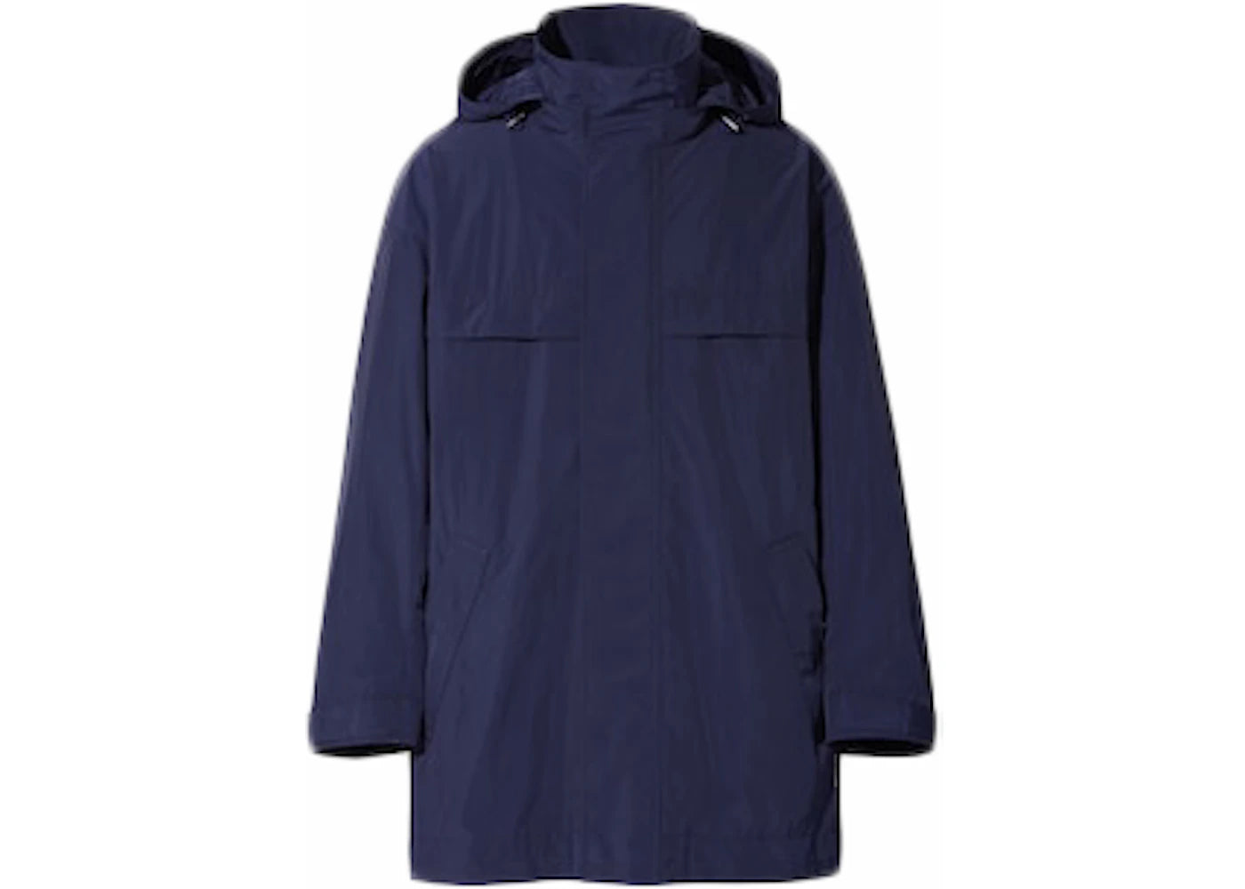 Uniqlo x Jil Sander Oversized Hooded Half Coat Navy