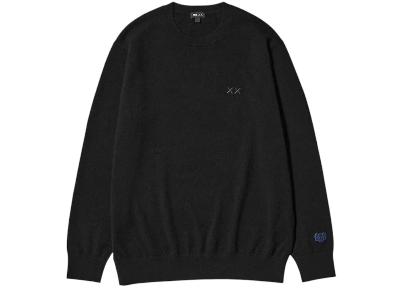 Uniqlo x KAWS Cashmere Crewneck Sweater Black