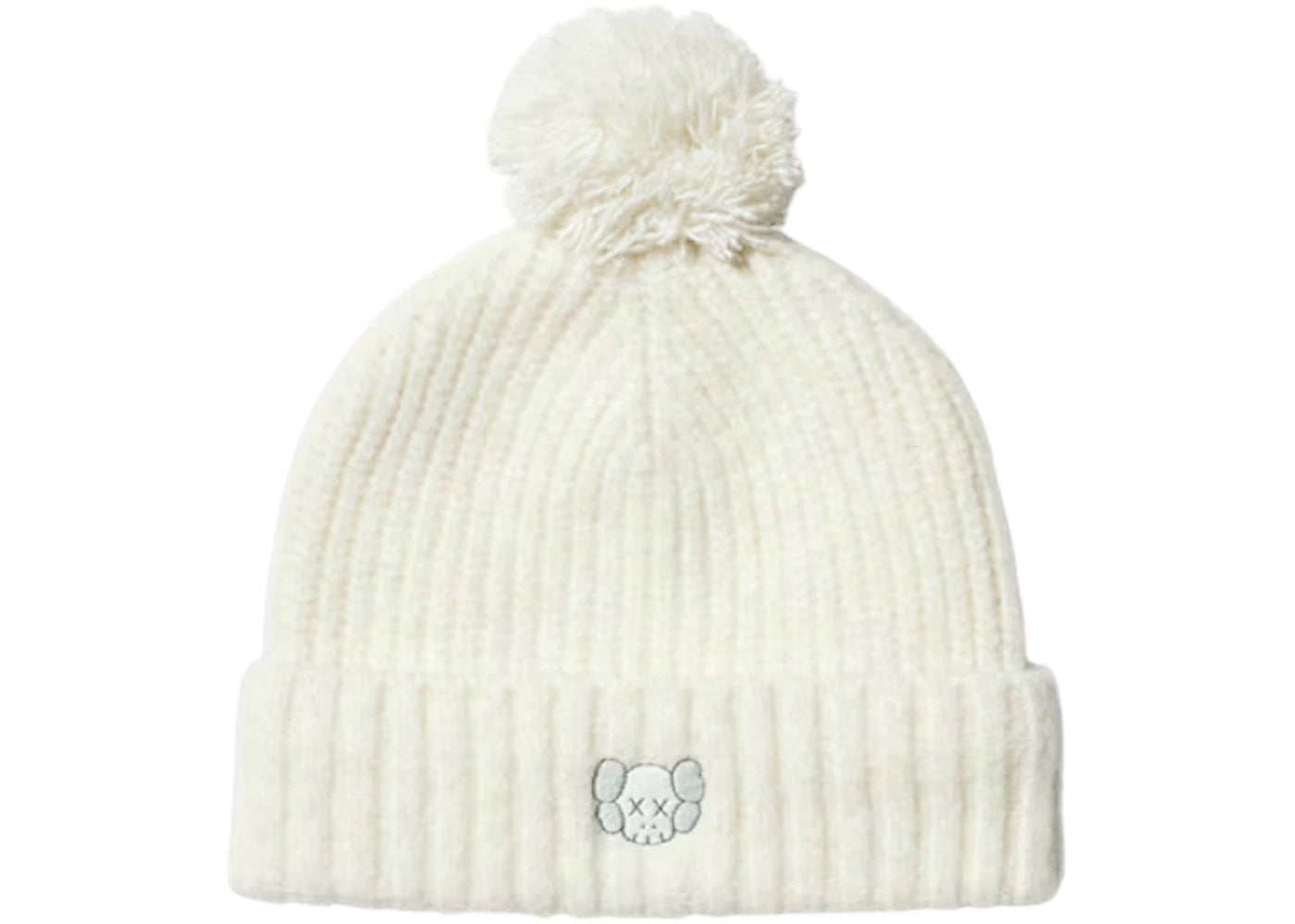 Uniqlo x KAWS Kids Heat Tech Yarn Knitted Cap Off White