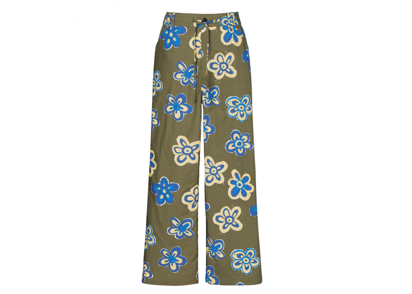 Uniqlo x MARNI Easy Wide Fit Flower Pants (Asia Sizing) Olive