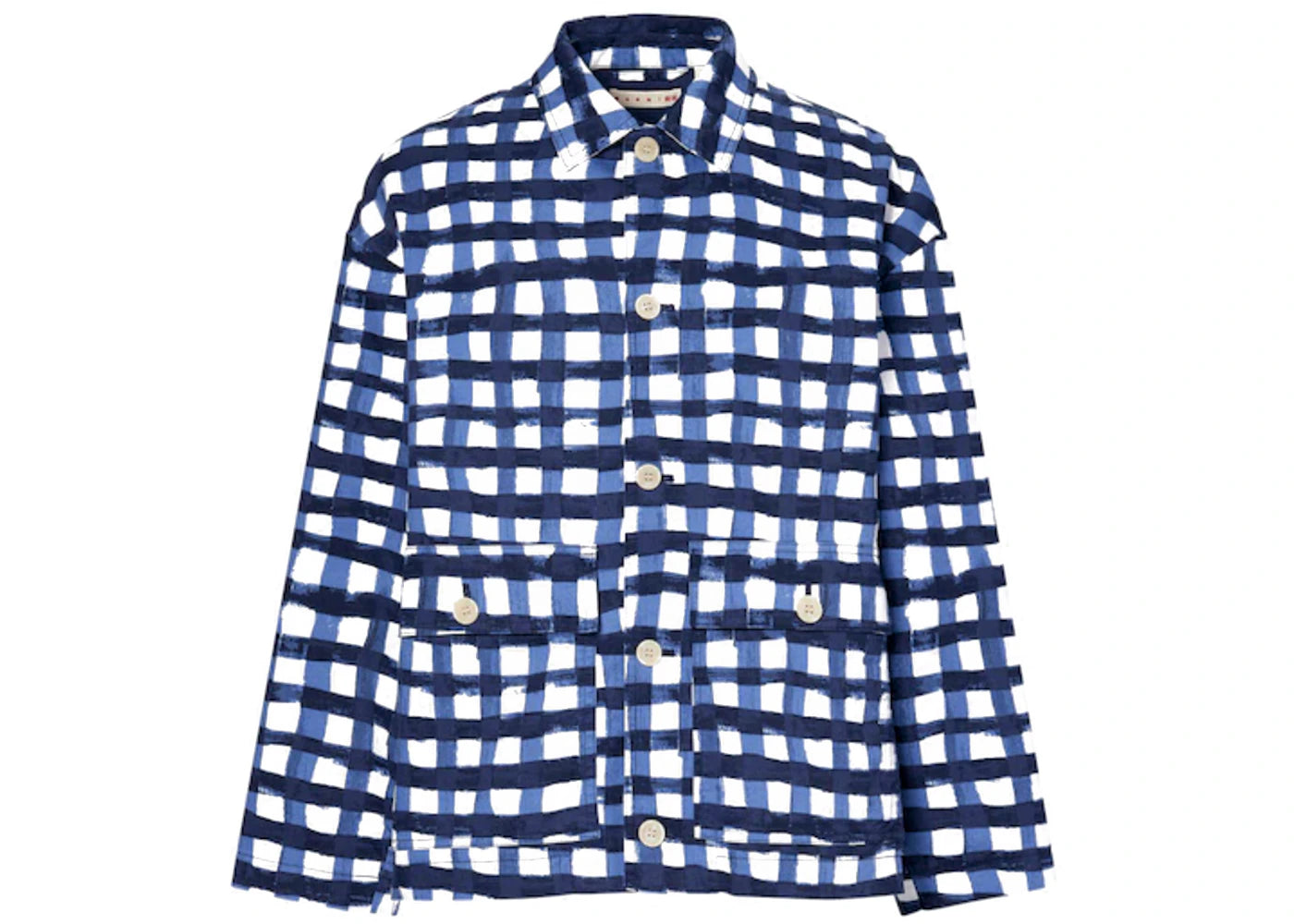 Uniqlo x MARNI Oversized Check Utility Jacket Blue