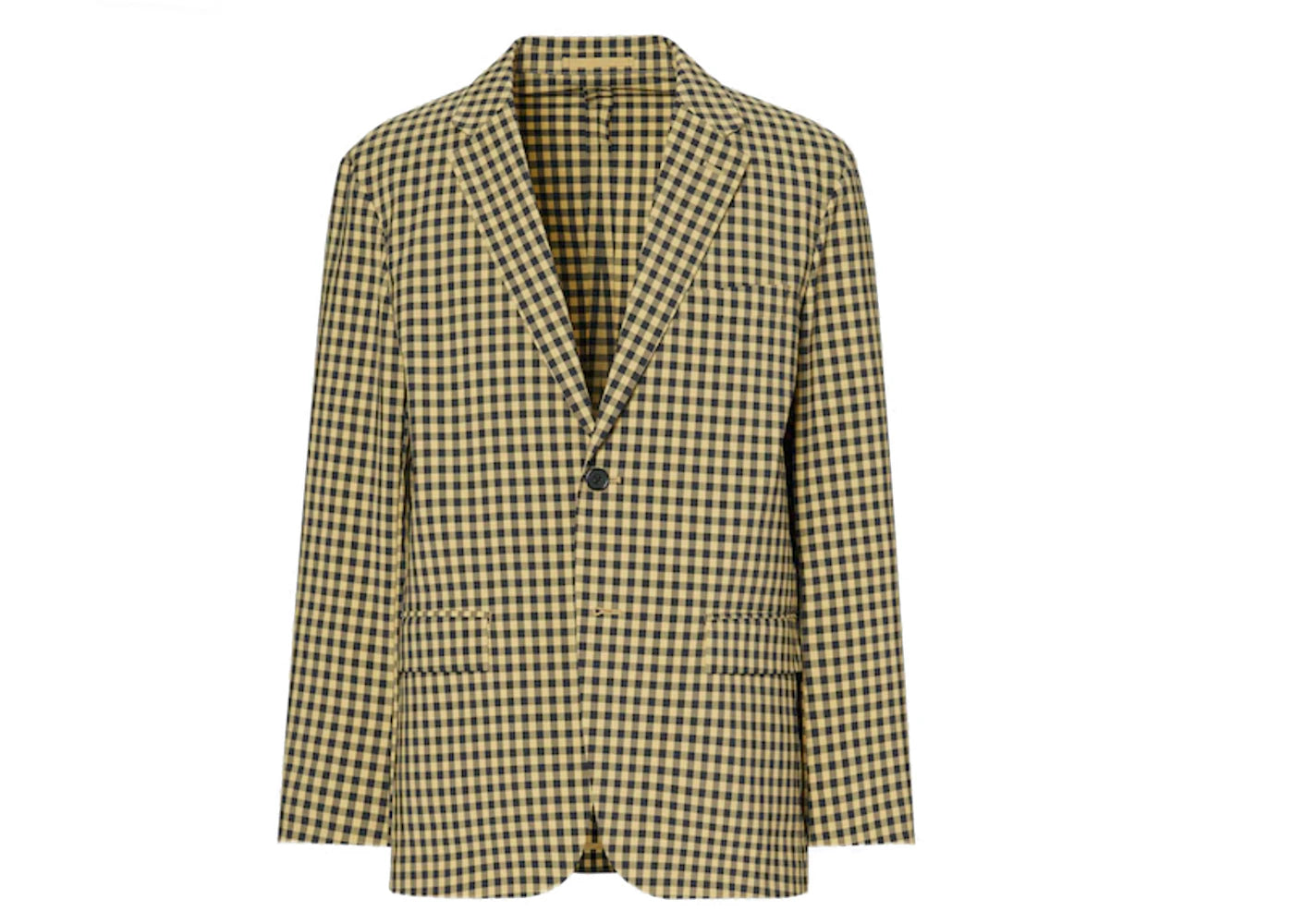 Uniqlo x MARNI Tailored Check Jacket Yellow