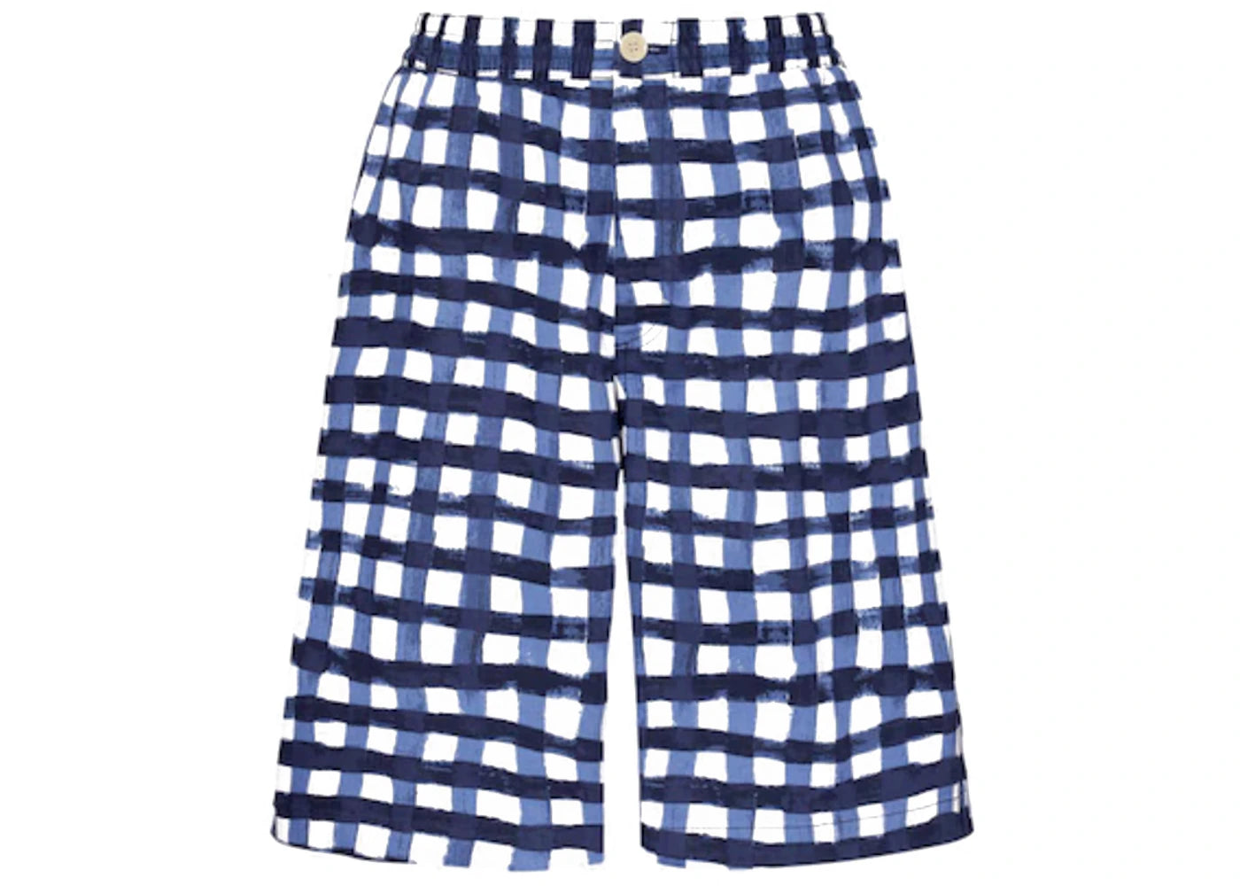 Uniqlo x MARNI Wide Fit Check Boxy Shorts Blue