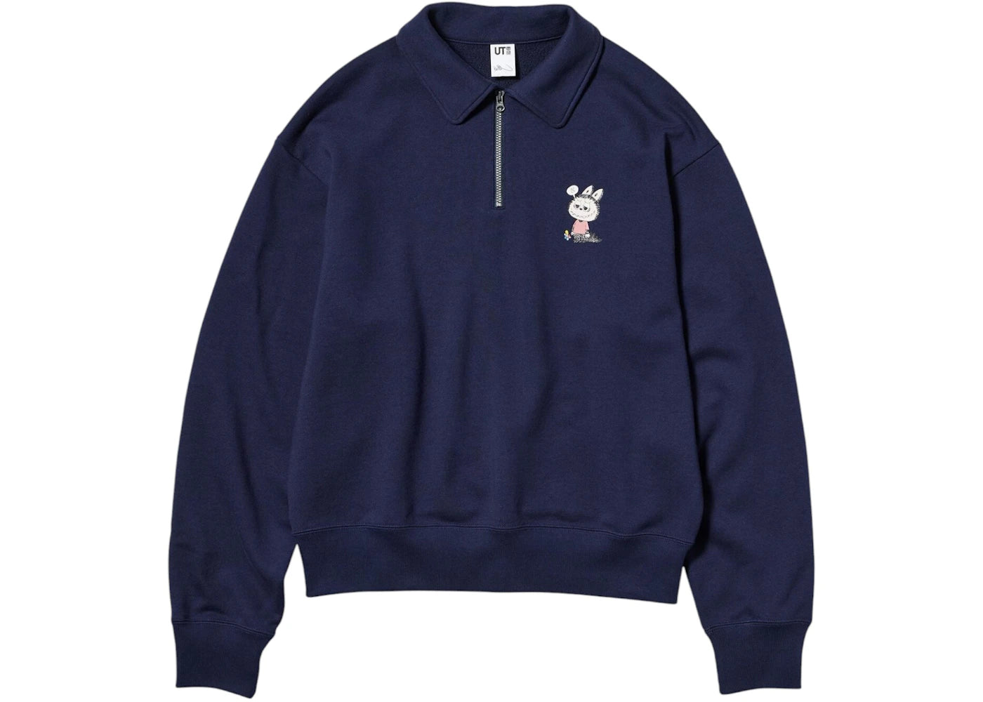 Uniqlo x POP MART THE MONSTERS Women's Half-Zip Sweatshirt Navy
