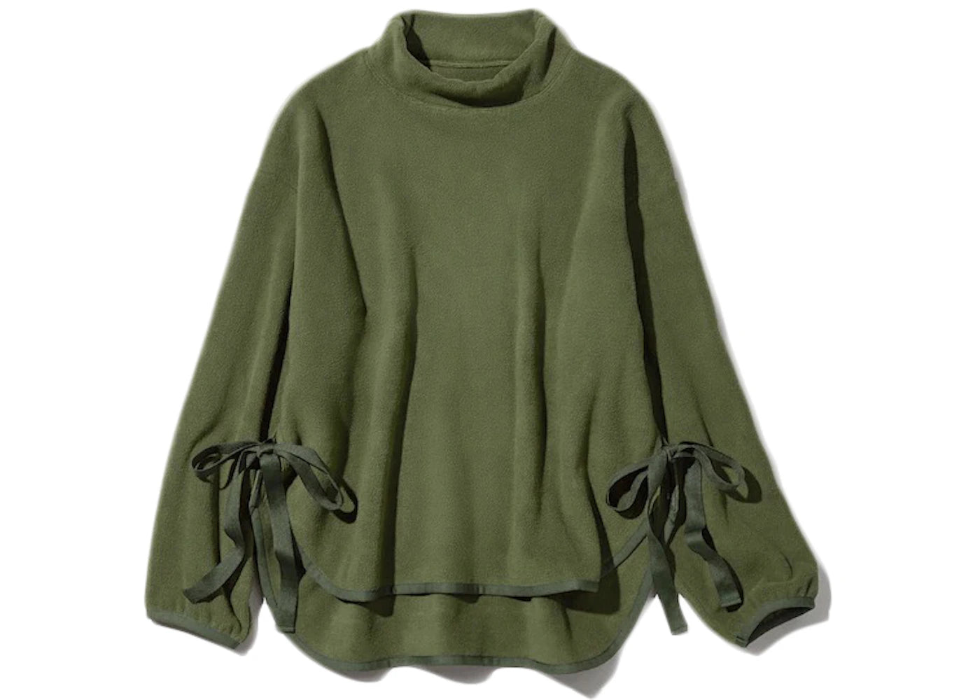 Uniqlo x White Mountaineering Women Fleece Oversized Mock Neck Pullover (Asia Sizing) Olive