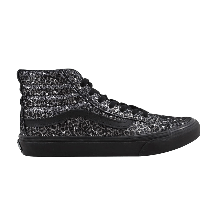 Vans Sk8 Hi Slim Black/Metallic Leopard