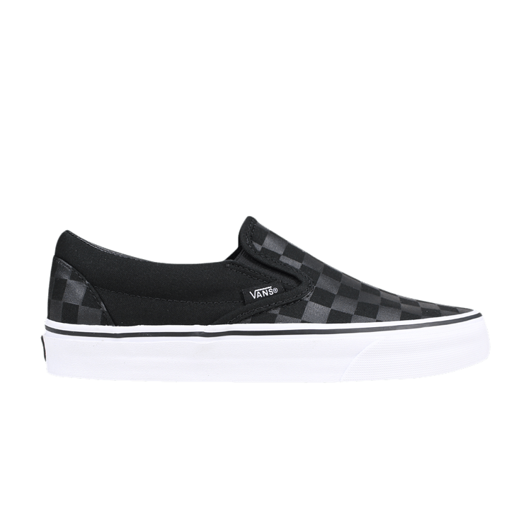 Vans Classic Slip-On Checkerboard Black Charcoal