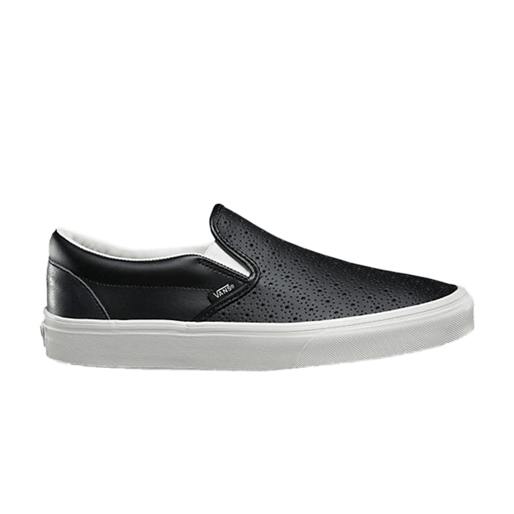 Vans Classic Slip On Leather Perforated Black