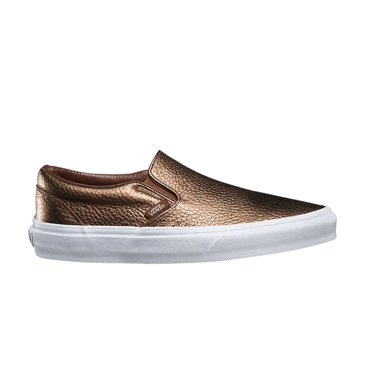 Vans Classic Slip On Metallic Leather Saddle