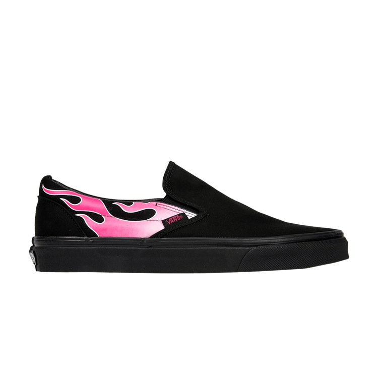 Vans Slip-On Flame Neon Pink Black