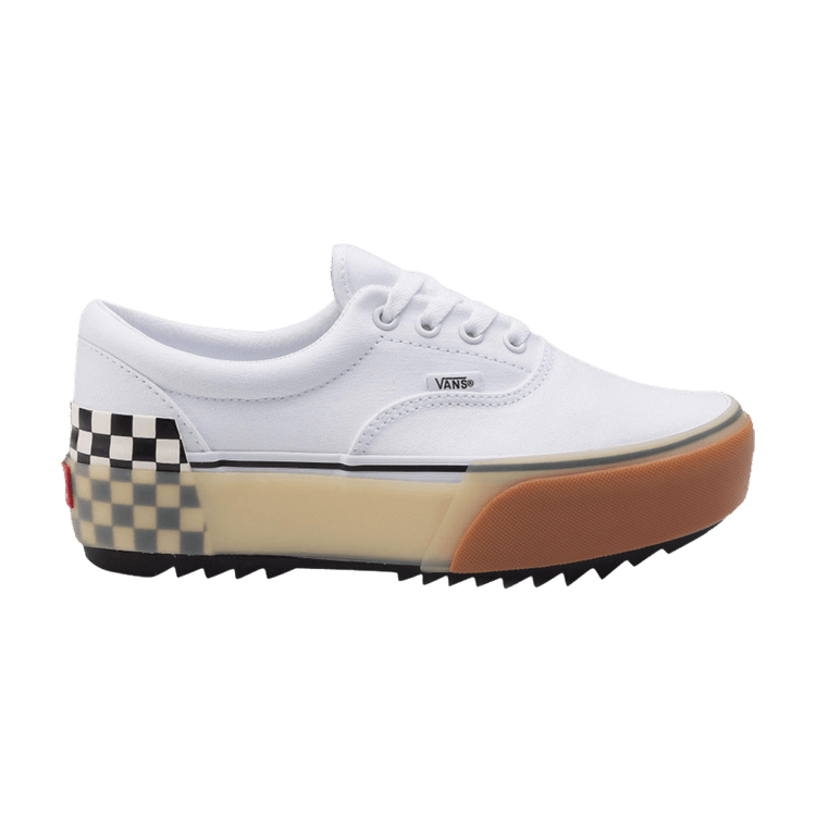 Vans Era Stacked White Checkerboard
