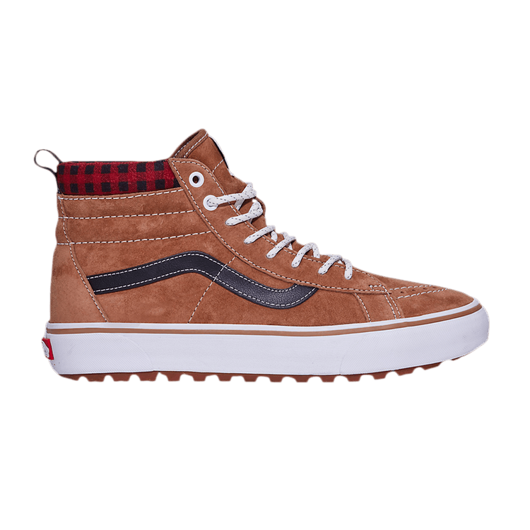 Vans Sk8-Hi MTE-1 Plaid Brown Red