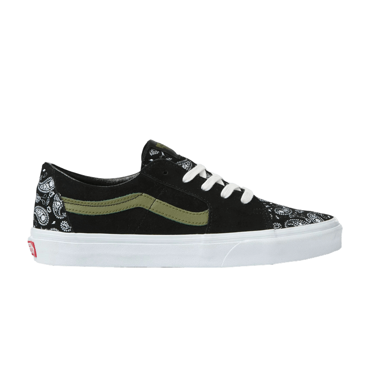 Vans Sk8-Low Paisley Suede Black Green