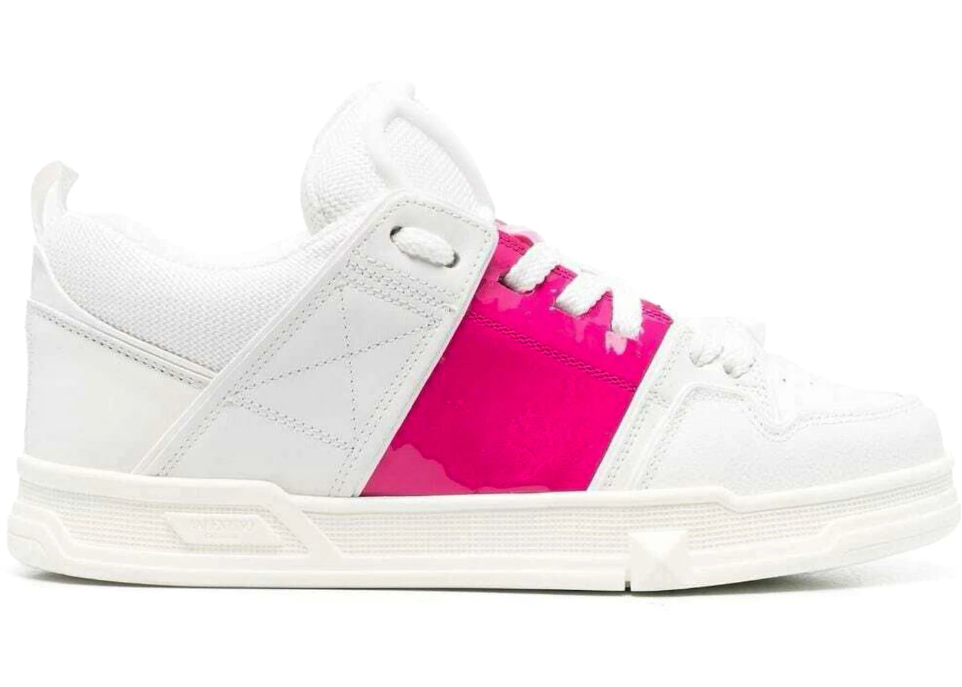 Valentino Garavani Open Skate White Cyclamin Pink (Women's)