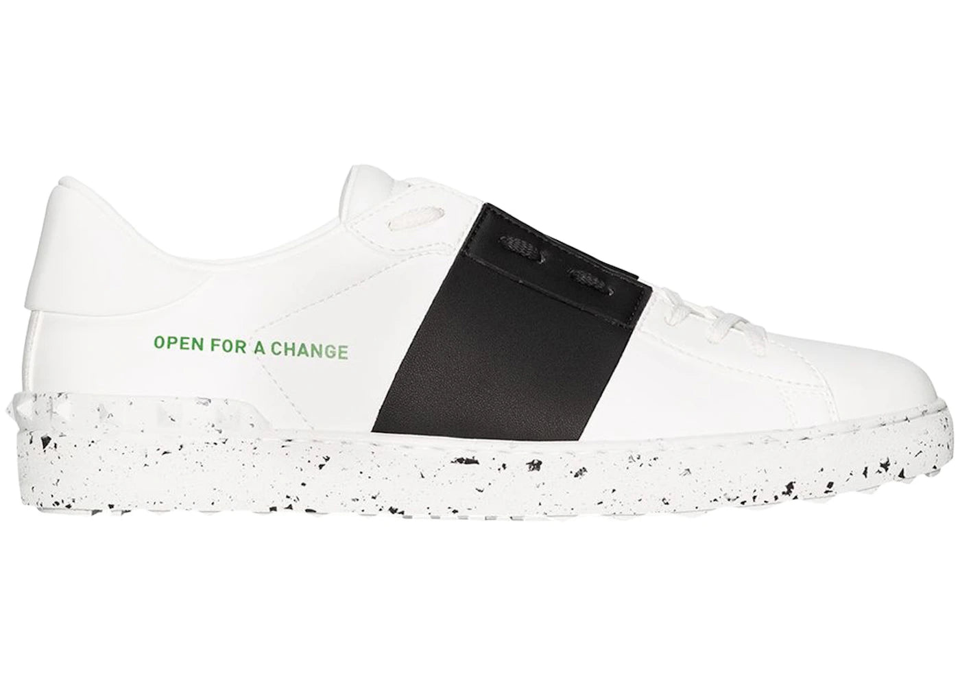 Valentino Garavani Open for a Change White Black Band Green White